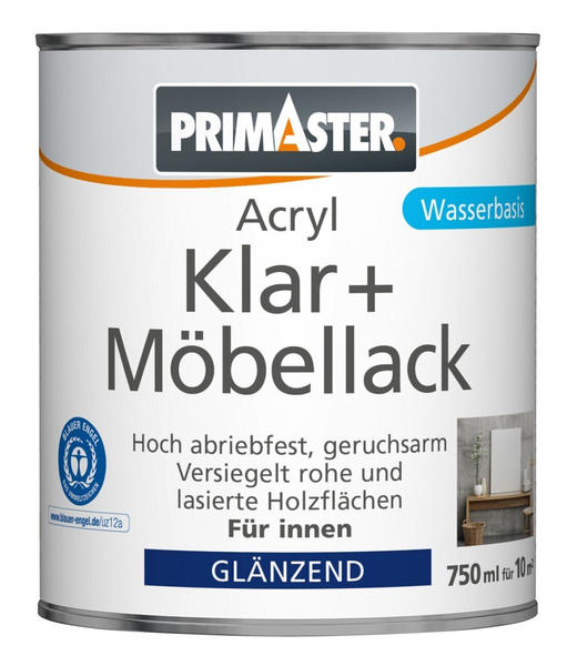 PRIMASTER Klar- und Möbellack 750 ml farblos glänzend