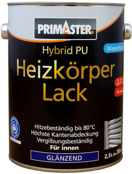 PRIMASTER Hybrid-PU Heizkörperlack 2,5 l weiß glänzend