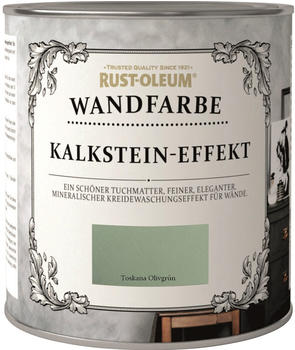 RUST-OLEUM Wandfarbe Kalkstein-Effekt Toskana Olivgrün 1 l