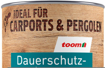 toom Dauerschutz-Lasur nussbaumfarben 750 ml
