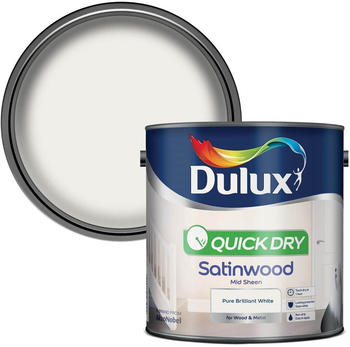 Dulux Pure Brilliant White - Quick Dry Satinwood - 2.5L
