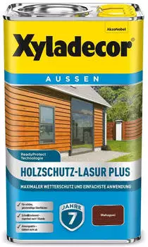 Xyladecor Holzschutz-Lasur Plus mahagoni 2,5l