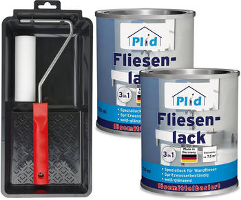 Plid Fliesenlack Premium Lichtgrau Glänzend 1,5l