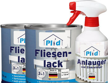 Plid Fliesenlack Premium & 05l Anlauger Anthrazitgrau Glänzend 0,5l