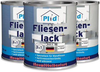 Plid Fliesenlack Cremewei&szlig; Gl&auml;nzend 2,25l