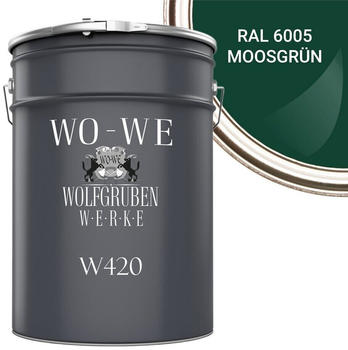 Wolfgruben WO-WE Holzlack Seidenglänzend Moosgrün 10l