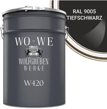 Wolfgruben WO-WE Holzlack Seidenglänzend Tiefschwarz 10l