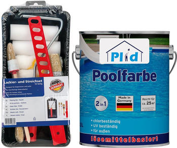 Plid AcrylFl&uuml;ssigkunststoff Premium Poolblau Set 2,5l