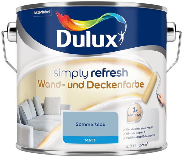 Dulux Simply Refresh 2,5 l, Sommerblau