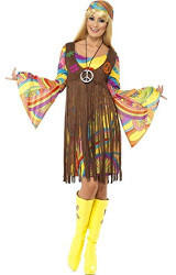 Smiffy's 70er Woodstock Hippie Lady Kostüm S