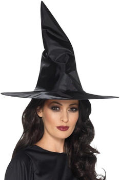 Smiffy's Witch Hat Black Shiny (447)