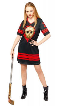 Amscan Jason Halloween Damenkostüm schwarz/rot
