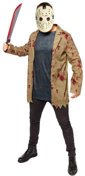 Amscan Jason Halloween Herrenkostüm beige/grau