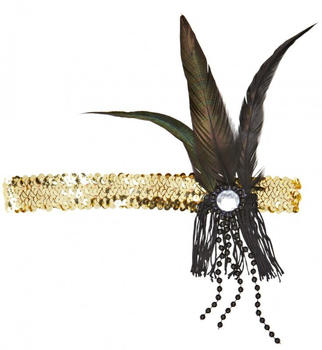 Widmann Charly Charleston Stirnband gold schwarz/gold