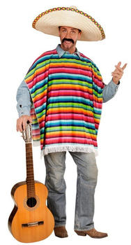 Widmann Mexikanischer Poncho Herren bunt