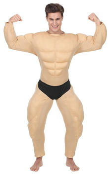 Widmann Beach Boy Bodybuilder Kostüm beige