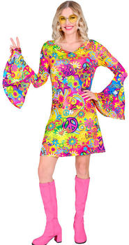 Widmann Love and Peace Hippie Damenkostüm bunt