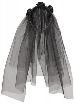 Widmann Black Beauty Schleier mit Blumen schwarz