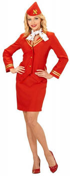 Widmann Amanda Air Stewardess Kostüm Damen rot