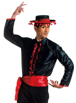 Widmann Flamenco Spanier Hemd mit Gürtel schwarz