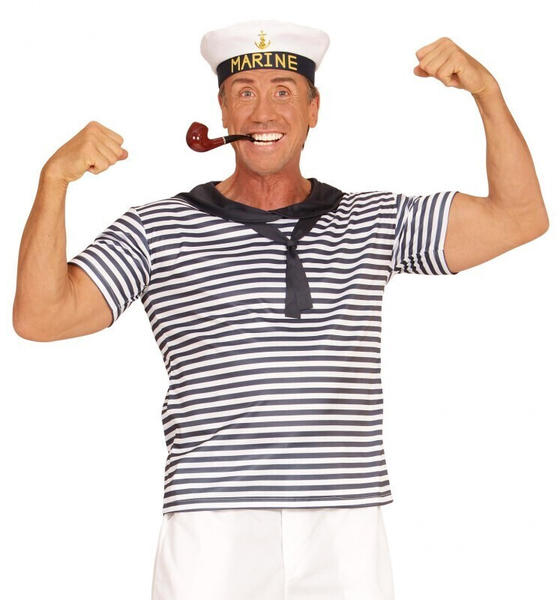 Widmann Marine Kostüm-Set blau/weiß