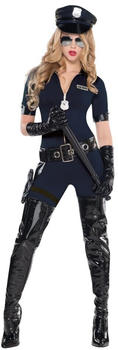 Amscan Traffic Police Polizistin Damenkostüm blau