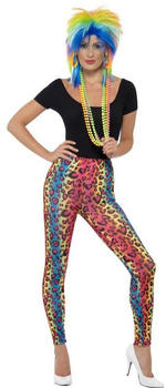 Smiffy's 80er Neon-Leopard Party Leggings bunt