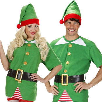 Widmann Elf Weihnachtsmann Helfer Kostüm grün