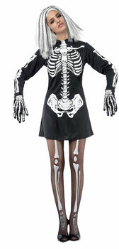 Ciao s.r.l. Lady Skeleton schwarz/weiß