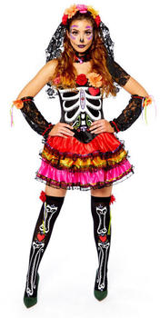 Amscan Senorita Rosana Day of the Dead Kostüm bunt
