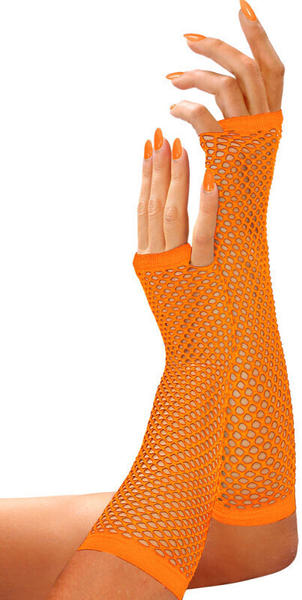 Widmann Fingerlose Netzhandschuhe neon-orange 33cm orange