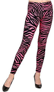 Widmann 80er UV Zebra Leggings Damen pink