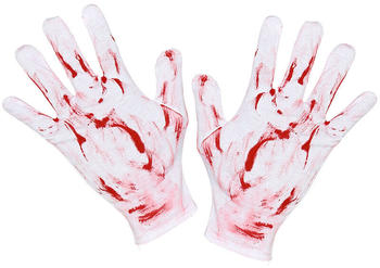Widmann Blutige Handschuhe für Erwachsene rot/weiß