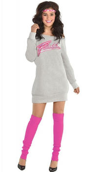Amscan Flashdance Kostüm für Damen pink/grau