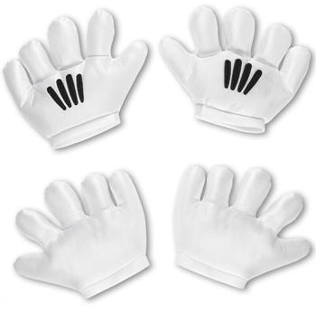 Widmann Coole Cartoon Handschuhe weiß/schwarz