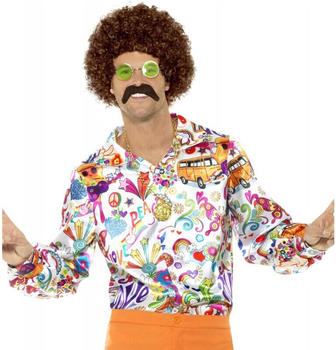 Smiffy's Peace on Earth Hippie Hemd Herren bunt