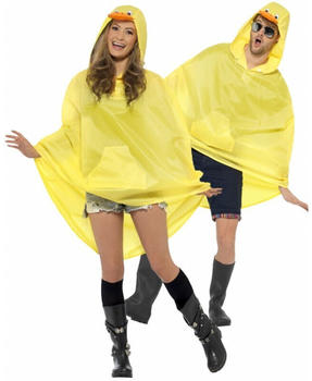 Smiffy's Ente Party Poncho Regenschutz gelb