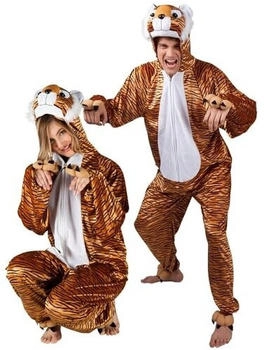 Boland tiger plüsch overall kapuze