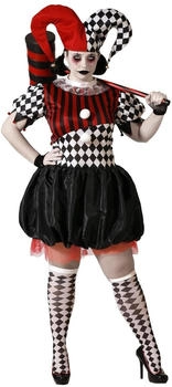 Atosa Unheimliches Harlekin-Damenkostüm
