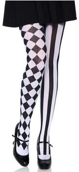Leg Avenue Harlequin Strumpfhose 7720 schwarz weiß