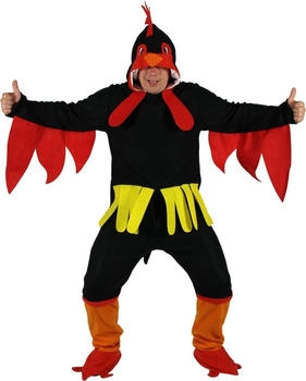 Foxxeo Hühner Kostüm schwarz