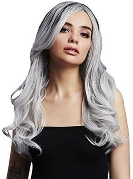 Horror-Shop Hellgraue Damen Perücke Khloe