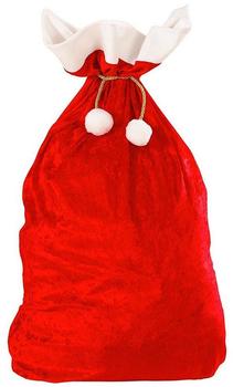 Widmann 1561X Weihnachtsmann Sack aus Samt x cm rot weiß