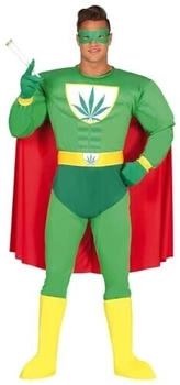 Fiestas Guirca Weed Mann JGA Kostüm Marihuana XL