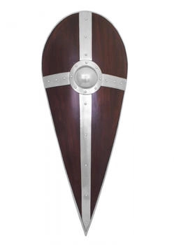Battle-Merchant Normannenschild Kreuz großes Wikingerschild Mittelalterschild