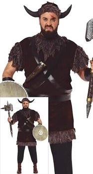 Fiestas Guirca König der Wikinger Kostüm Mittelalterlicher Krieger Kostüm