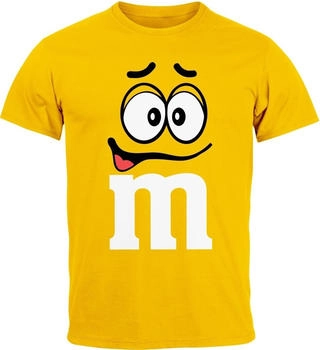 MoonWorks T-Shirt Fasching Aufdruck Gruppen-Kostüm gelb