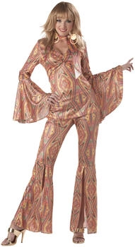California Costumes Damenkostüm 70er bunt