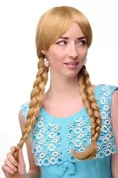 Wig Me Up Perücke Zöpfe Schulmädchen goldblond 3446