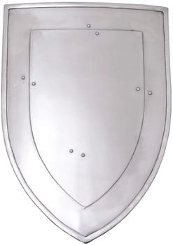 Battle-Merchant Ritter-Kostüm Wappenschild aus Stahl Innenpolster